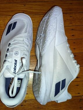 Babolat Men's Jet Terr ,2 Wimbledon White Tennis Shoes Sz 10.5